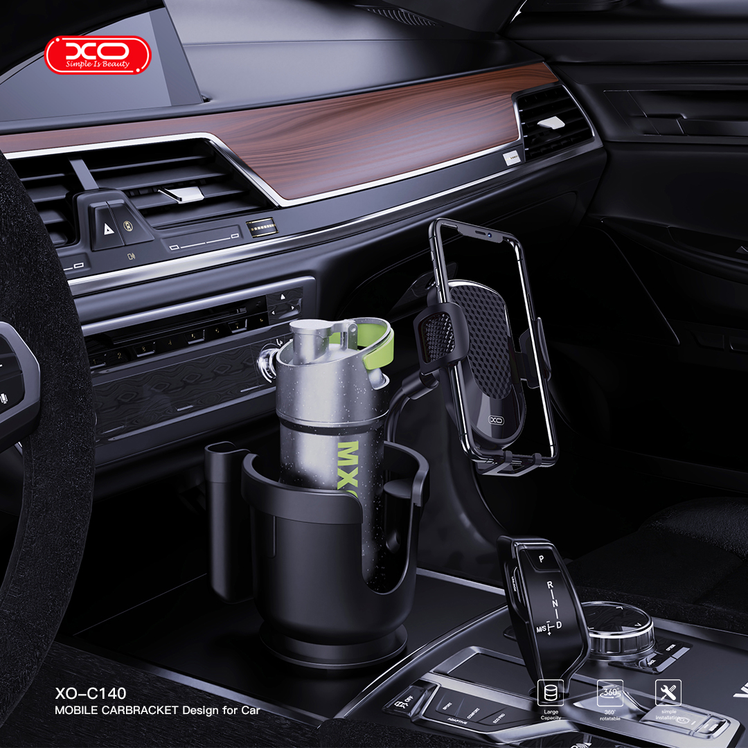 XO car holder C140 black to the cup holder GSM187574 / 6920680856268